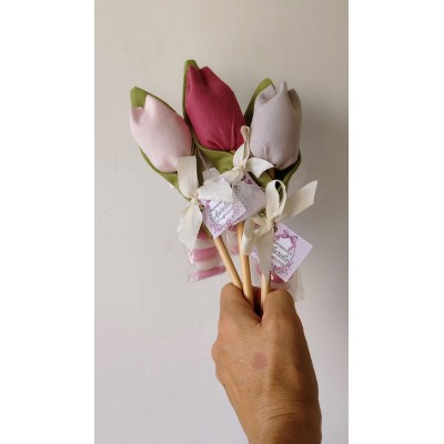tulipani tessuto bomboniere